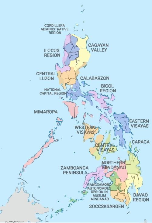 Oblasti Filipín 2019