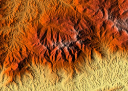 Reliéf Pedra da Miny