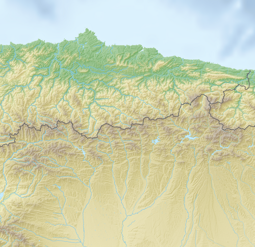 Mapa reliéfu Cesty sv. Salvadora