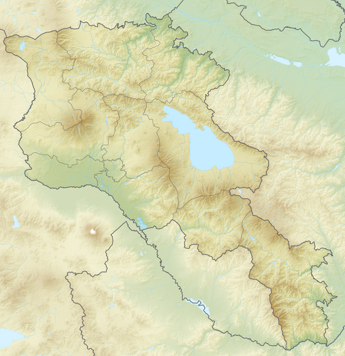 Terénní mapa Arménie