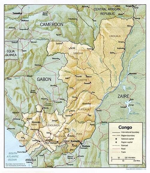 Mapa Republiky Konga