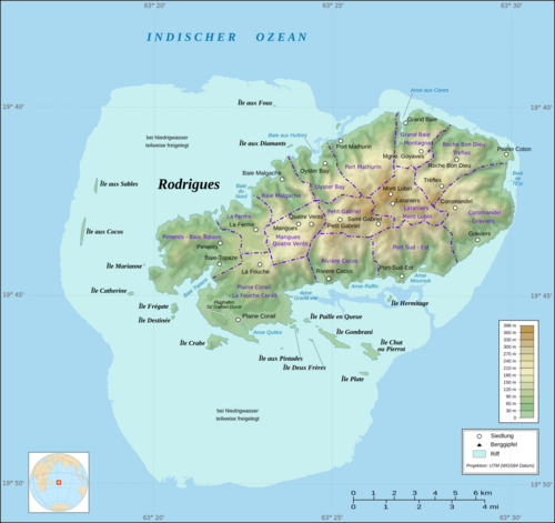 Zonální mapa Rodrigues-de