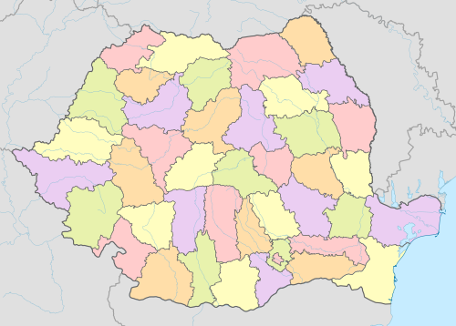 Rumunsko mapalocit (barevná)