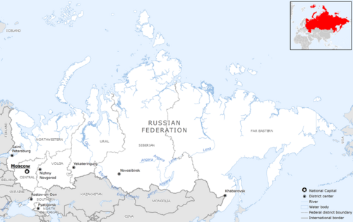 Základní mapa Ruské federace