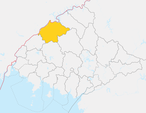 Okres Sakju v Severní Pyonganské provincii