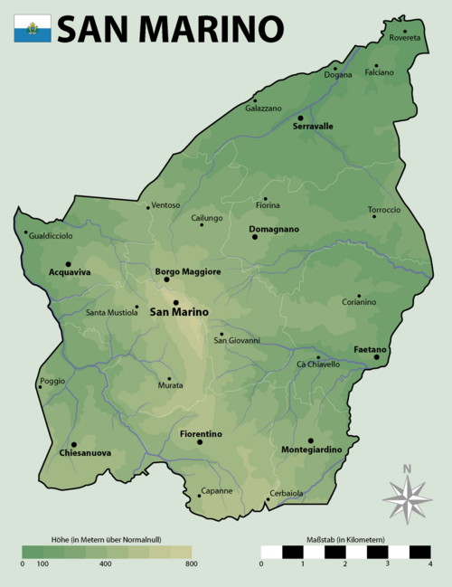 Mapa San Marina