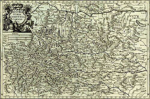 Rakousko, Štýrsko, Korutany, Kraňsko (1699)