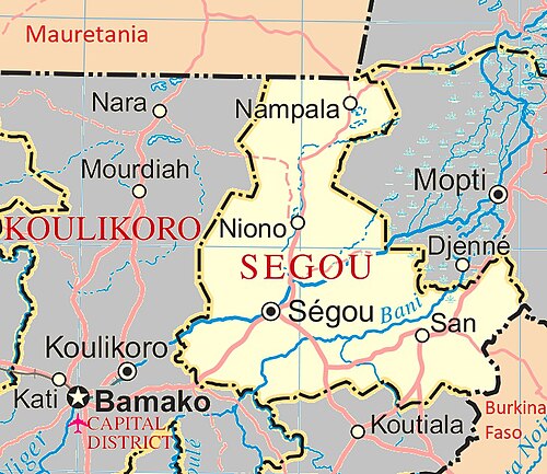 Mapa Segou