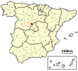 Segovia, Španělsko - poloha