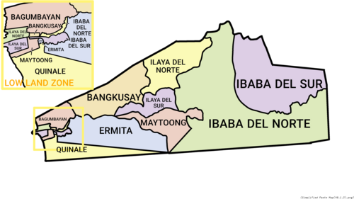 Zjednodušená mapa Paete