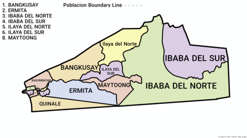 Zjednodušená mapa Paete
