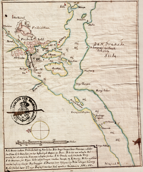 Námořní mapa Ringdalsfjorden a Iddefjorden