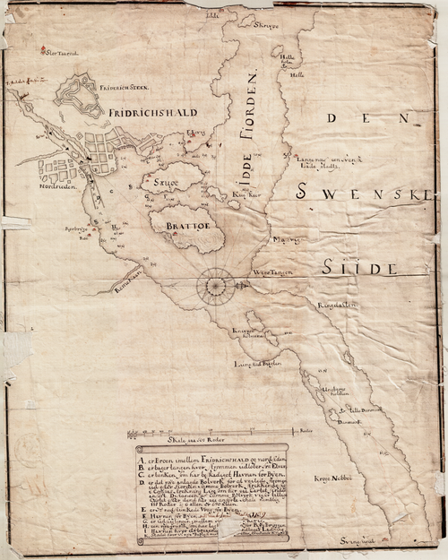 Námořní mapa Ringdalsfjorden a Iddefjorden