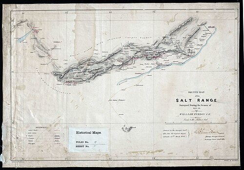Mapa slanného pásma 1851-52