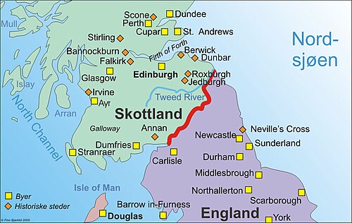 Mapa Skotska
