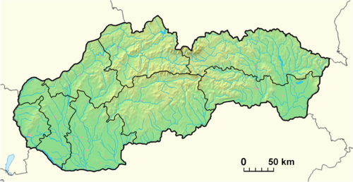 Slovensko GEO lokační mapa