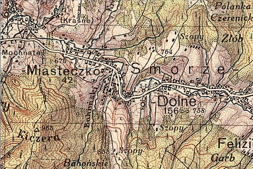 Mapa Smorzé
