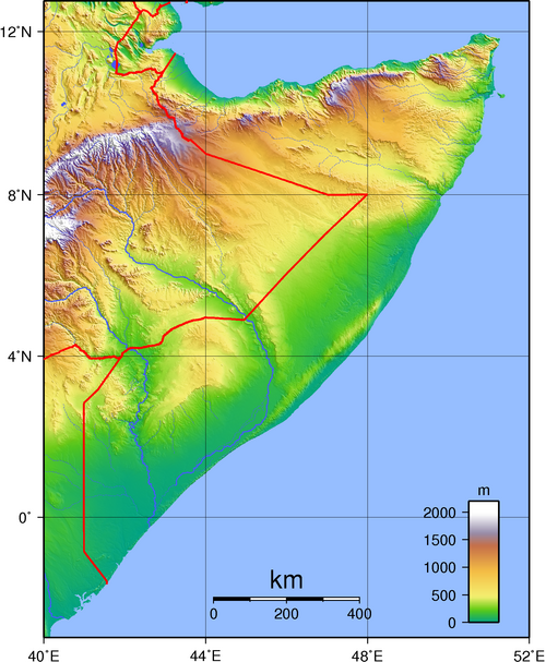 Topografie Somálska