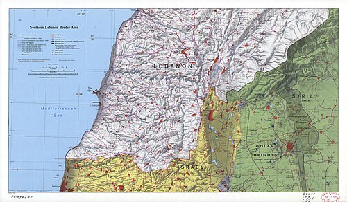 Hraniční území jižního Libanonu. LOC 86694248