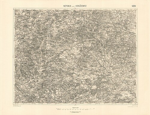Speciální mapa 4251 Nepomuk a Horažďovice