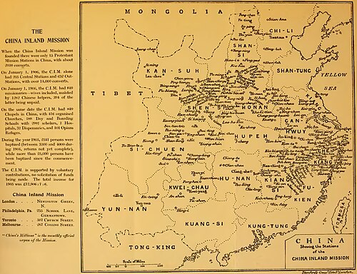 Stanice China Inland Mission 1907