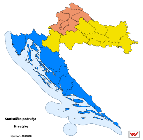 Statistické regiony Chorvatska