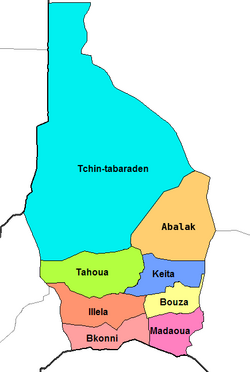 Departamenty regionu Tahoua (oříznuté)