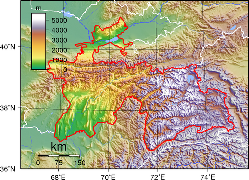 Topografie Tádžikistánu