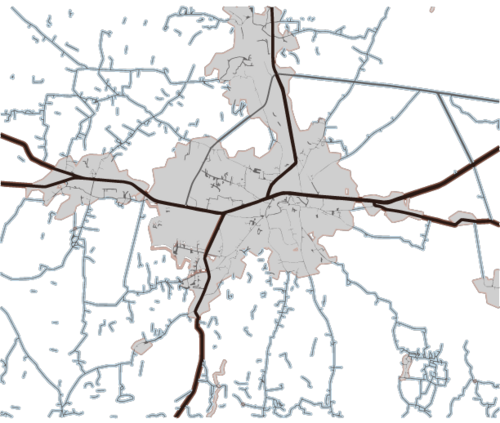 Mapa Talagang - část