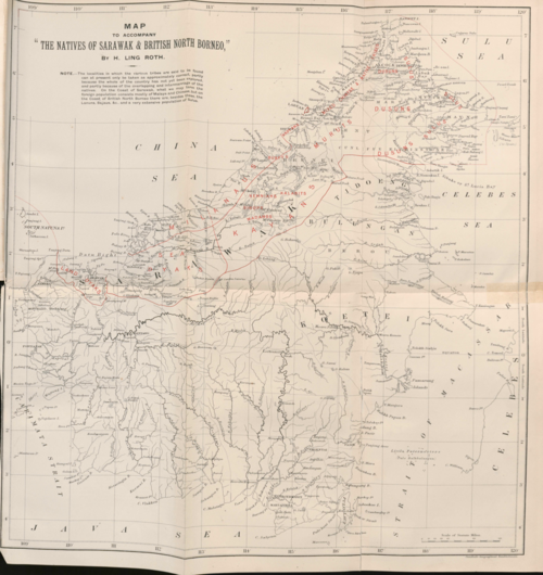 Původní obyvatelé Sarawaku a Brit. Severního Bornea 1896