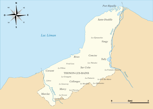 Thonon-les-Bains - Morfologie