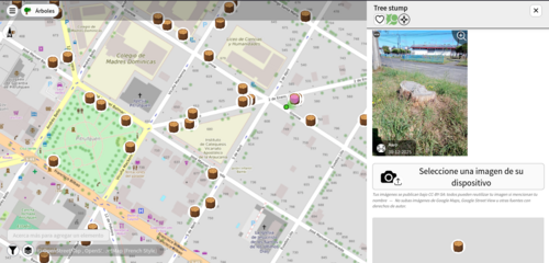 Tocones Pitrufquén mapa OpenStreetMap