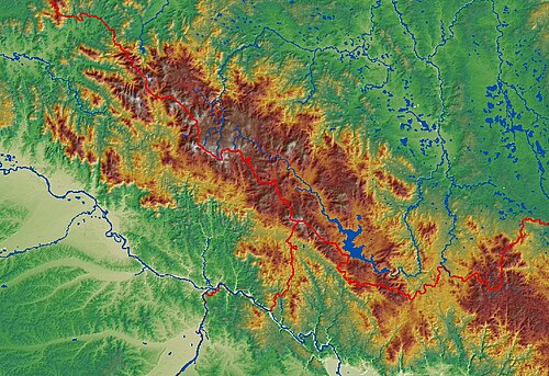 Topografie Český les Engleder