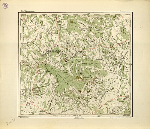Topografická mapa generálního štábu GM