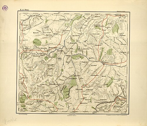 Topografická mapa generálního štábu RA