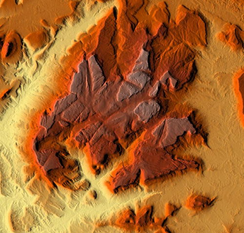 Topografická mapa Chimantá Massif