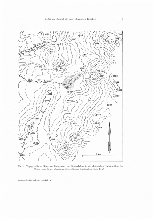 Topografická skica El Tatio
