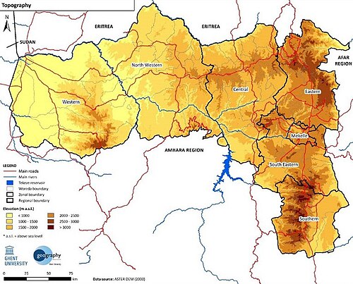 Topografie - nadmořská výška