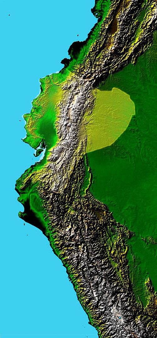 Topografie Ekvádoru