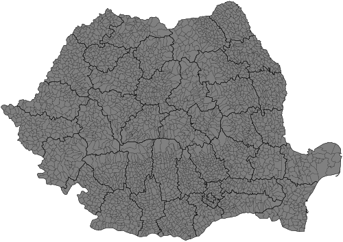 Jednotky správy území Rumunska 2025