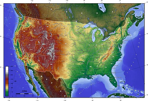 USA topo