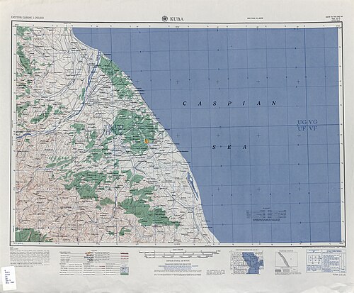 Sovětská mapa NK 39-7 Kuba