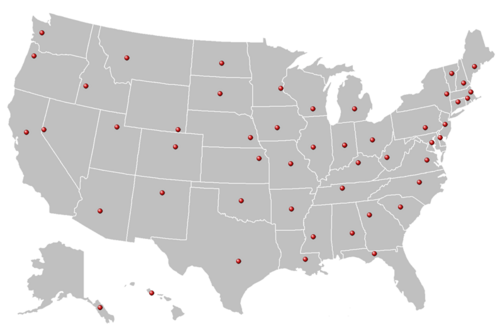 Státní metropole USA