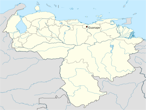 Poloha Guanape v Venezuele