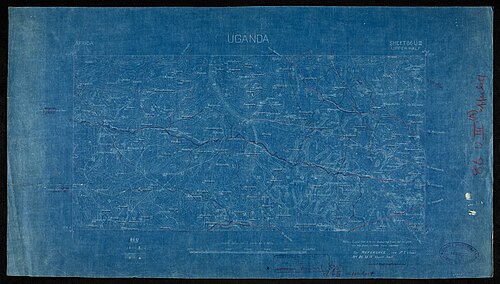 Uganda. List 86 UIII Horní poloviny. Září 1907