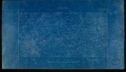 Uganda. List 86 U IV N. Horní poloviny. Září 1907