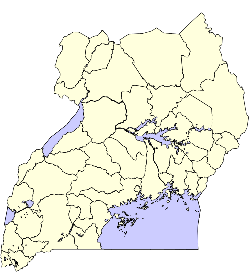 Uganda - 45 okresů