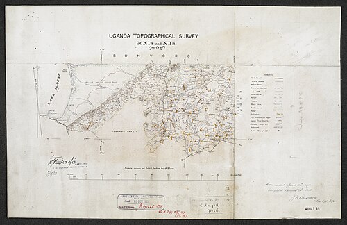 Topografický průzkum Ugandy (list 1)