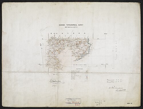 Topografický průzkum Ugandy (list 2)