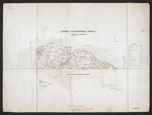 Topografický průzkum Ugandy (list 4)